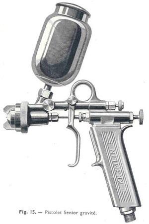 Airspray-Spritzpistole mit Fließbecher Airspray-Spritzpistole mit Fließbecher