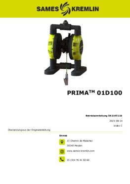 PRIMA™ 01D100  | Betriebsanleitung