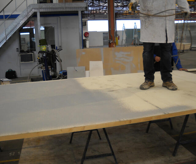 Thor+Xcite solution on plywood Thor+Xcite solution on plywood